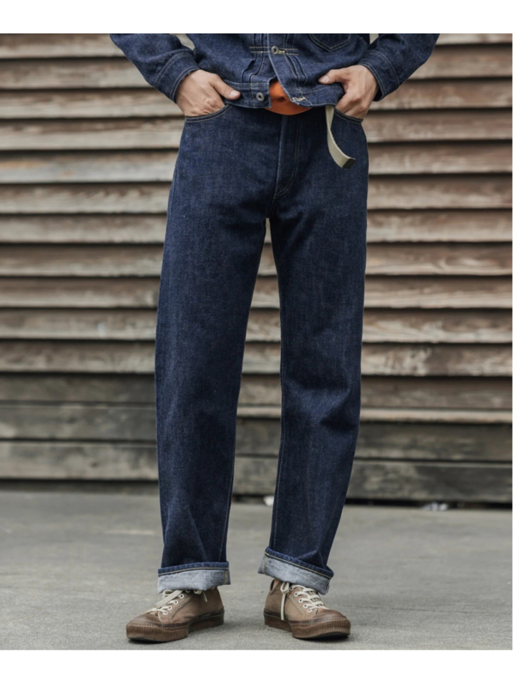 WWII Simplified Model Cowboy Selvedge Denim Jeans Bronson W31x30 Lot S101B